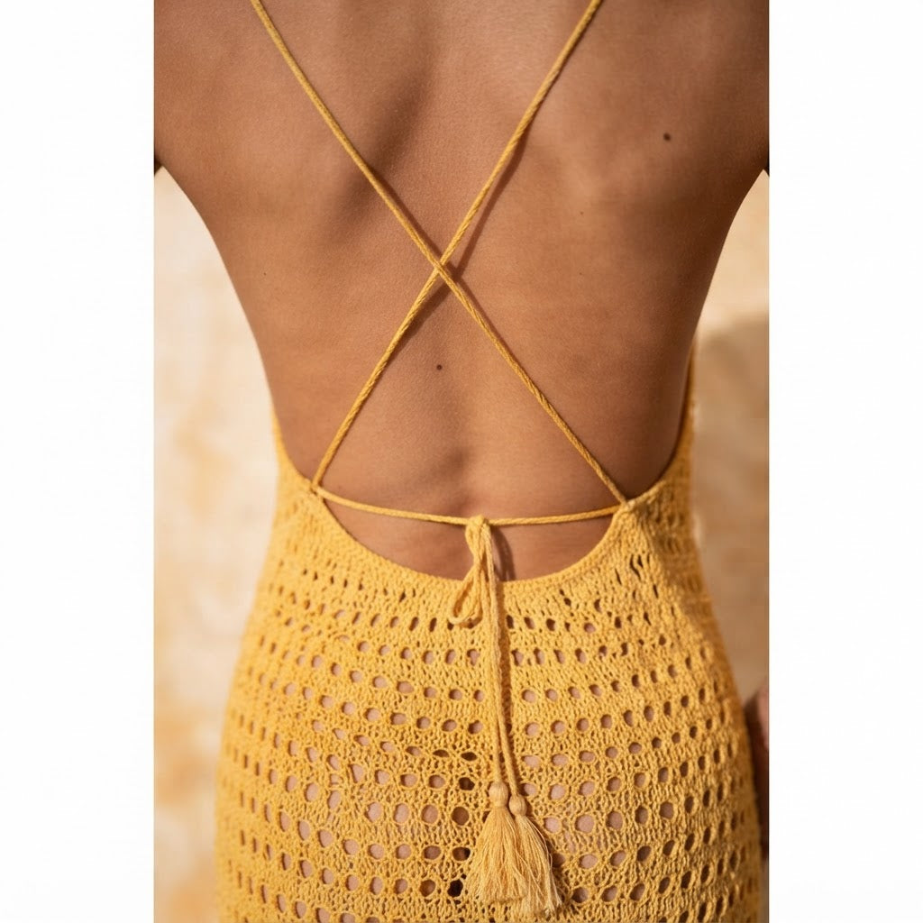 Paros Bare Back Maxi Dress