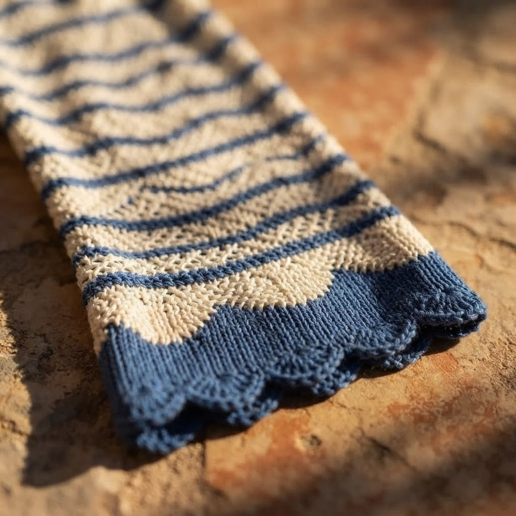 Aegean Waves Knit Dress