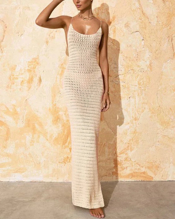 Paros Bare Back Maxi Dress