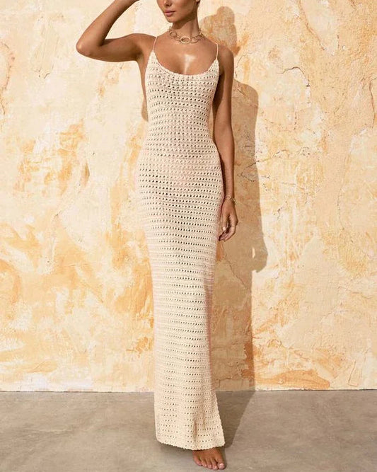 Paros Bare Back Maxi Dress