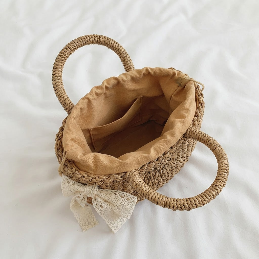 Riviera Straw Vintage Handbag